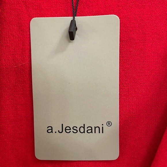 a. Jesdani red cardigan.  M - Picture 5 of 5